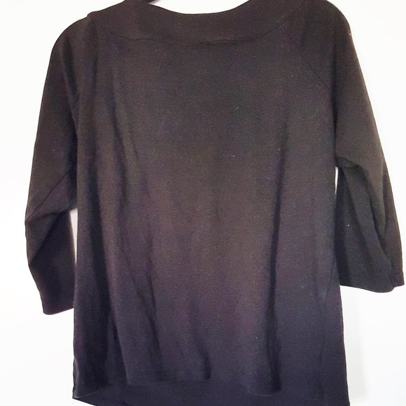 Rafaella Sweater 1X Womens L/S Scoop Neck 100% Cotton - Picture 2 of 3